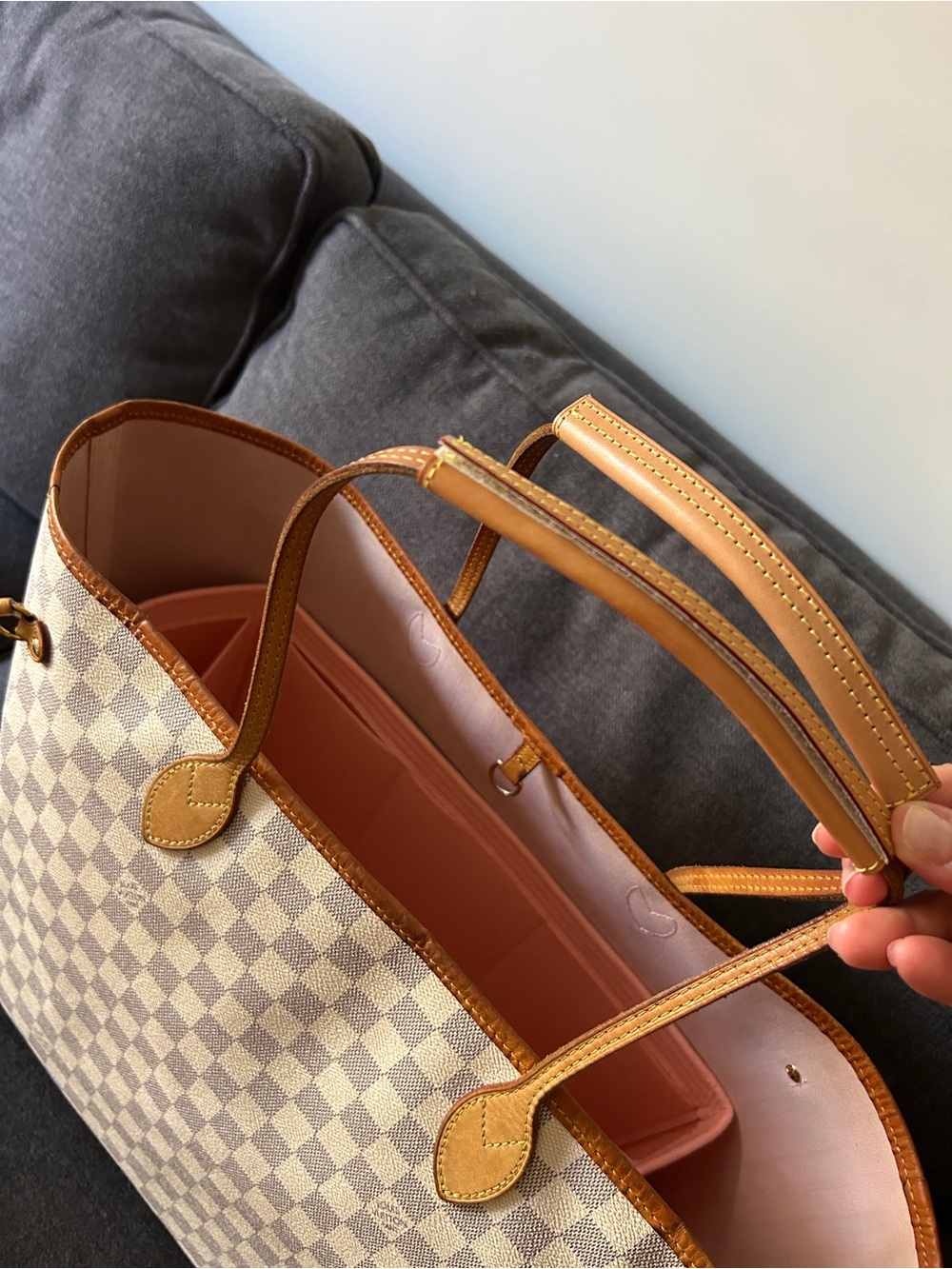 Louis Vuitton Azur Rose Ballerine GM Neverfull - Picture 10 of 17